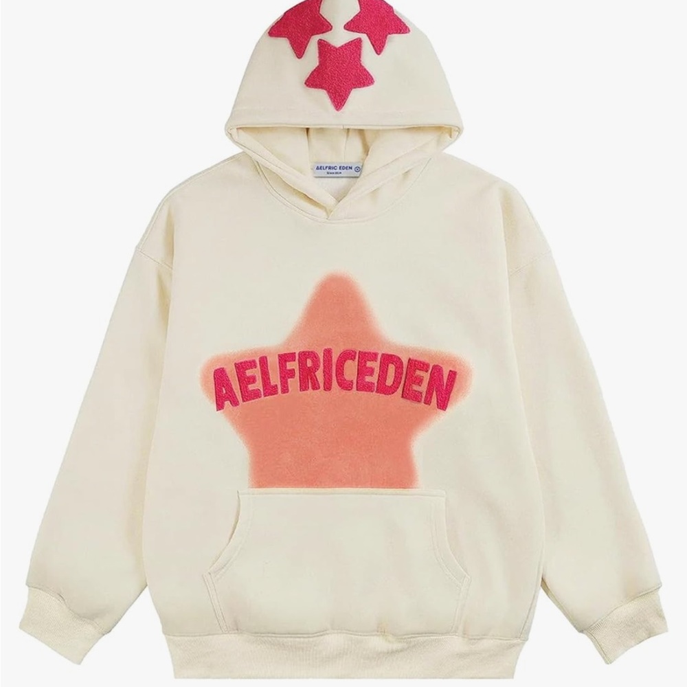 Aelfric Eden Cream Star Hoodie